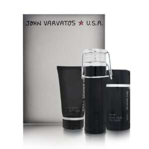 John Varvatos Gift Set for Men (3.4 OZ EDT Spray, 3.4 OZ Shower Gel 