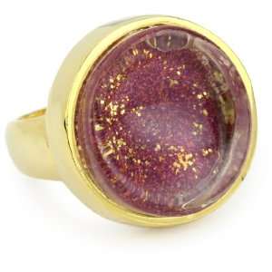 KARA by Kara Ross Resin Imprint Adjustable Ring, Lavender Water 