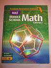 holt middle school math course 3 hardcover book cd florida teacher s 