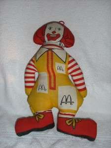 RONALD McDONALD STUFFED DOLL FROM THE 1980s  