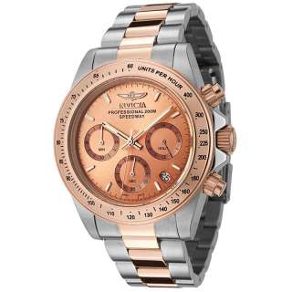   Mens Speedway Diver Chronograph Two Tone 18k Rose Gold Bracelet Watch