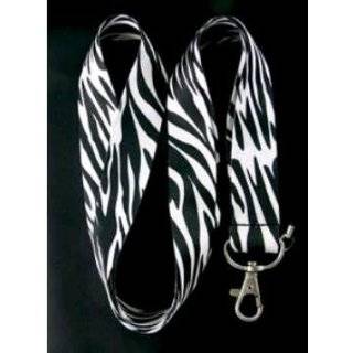 Zebra Black/White Lanyard keychain holder 25mm x 48cm