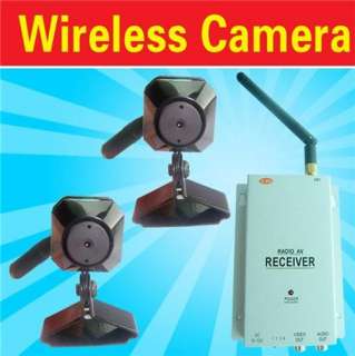 2x Mini Wireless Spy Nanny Micro Camera Pinhole System!  