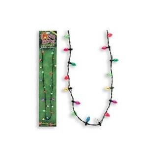 Lotsa Lites Christmas Holiday Flashing Light Bulbs Necklace (sold 