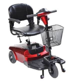   Bobcat 3 Wheel Compact Breakdown Travel Mobility Scooter Red  