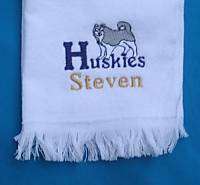 PERSONALIZED MASCOT BOWLING GOLF TOWEL (10 DESIGNS)  