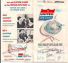 UNITED AIRLINES 1959 TICKET JACKET SHIELD & DC 7