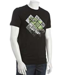 Hugo Boss Hugo Boss Green black cotton Theo graphic print t shirt 