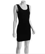 BCBGeneration black stretch chevron knit tank dress style# 319509901