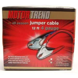   Trend MTA412 CCA 12 Foot Jumper Cables with Extended Clamps, 500 AMP