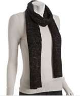Portolano black and gold metallic cashmere scarf style# 314340101