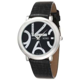 XOXO Womens XO3191 Black Dial Black Snake Strap Watch   designer 
