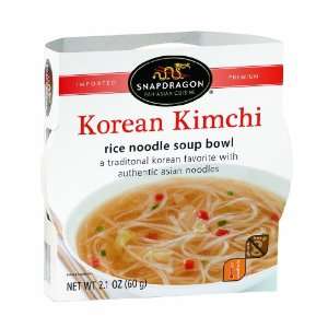 Snapdragon Noodle Soup Bowl, Korean Kimchi Rice, 2.1 Ounces (Pack of 6 