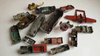 Lot of Very old Tootsietoy Cars/truck Manoil Old toys Junkyard parts 