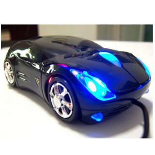 USB 3D Black Car Shape Optical mouse Mice for LaptopPC  