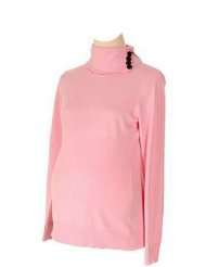 Lilo Maternity Turtleneck Sweater Light Pink