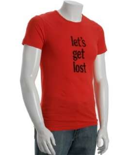 Paul Smith PS red crewneck Lets Get Lost t shirt   up to 70 