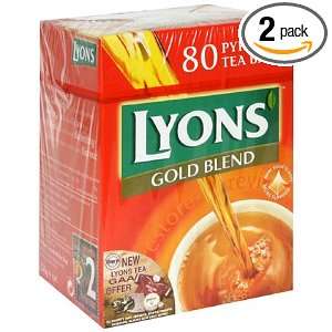 Lyons Gold Blend Tea Bags, 80 Count Box (Pack of 2)  