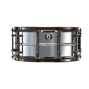  Ludwig Black Magic Stainless Steel Snare Drum (6.5x14 