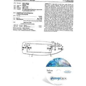    NEW Patent CD for MARINE SALVAGE APPARATUS 