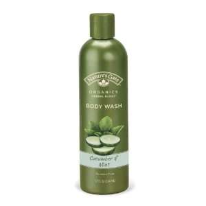  Natures Gate Organics, Body Wash, Cucumber & Mint, 12 