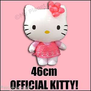 INFLATABLE HELLO KITTY OFFICIAL LARGE PINK BLOW UP KIDS SAFE SOFT TOY 