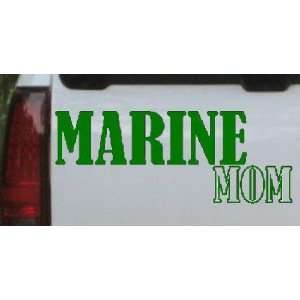 Marine Mom Military Car Window Wall Laptop Decal Sticker    Dark Green 