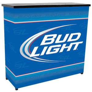 Bud Light Beer Portable Bar With Carrying Case   New  