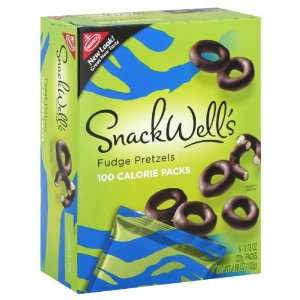  Nabisco Snack Wells Pretzels, Fudge, 100 Calorie Packs, 4 