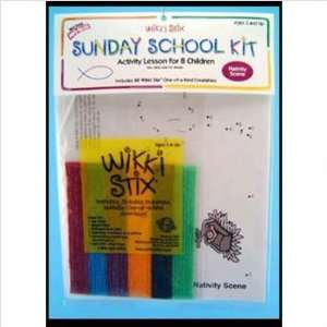  WIKKI STIX NATIVITY SCENE SUNDAY SCHOOL KIT Toys & Games
