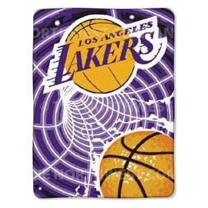  NBA 60 x 80 Super Plush Throw   LA Lakers: Sports 