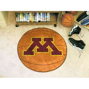   Round NCAA Minnesota Golden Gophers Chromo Jet Printed Basketball Rug