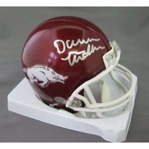   Razorbacks NCAA Hand Signed Mini Football Helmet