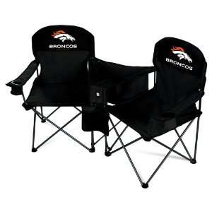 Denver Broncos NFL Deluxe Folding Conversation Arm Chair by Northpole 