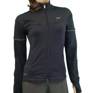  Nike womens dri fit full zip running jacket Navy Size 