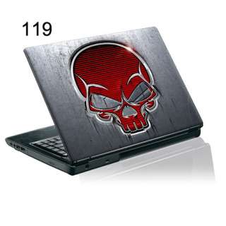 17 Laptop Skin Sticker Decal Red Skull 119  