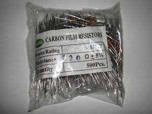 500 x 560 Ohm 1/4 Watt 5% Carbon Film Resistors  