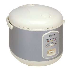  SANYO ECJN55W WHITE RICE COOKER 5.5CUP SOUP FUNCTION 