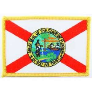    Florida State Flag Patch 2 1/2 x 3 1/2 Patio, Lawn & Garden