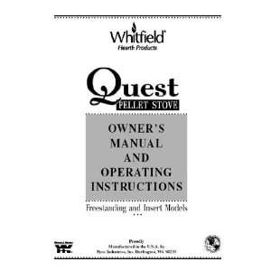  Whitfield Quest Pellet Stove Users Manual