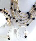 SUSAN LUCCI 5 STRAND NECKLACE, BRACELET, EARRINGS SET  A STEAL WAS 139 