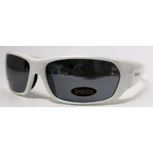  Perry Ellis Sunglasses White Plastic Wrap, Light Flash 