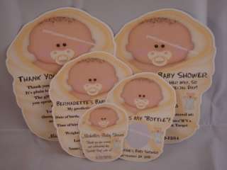 PERSONALIZED BABY SHOWER INVITATIONS/THANK YOU CARDS  