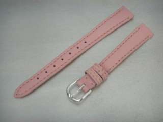 GENUINE CALFSKIN LEATHER WATCH BAND 13MM PINK  