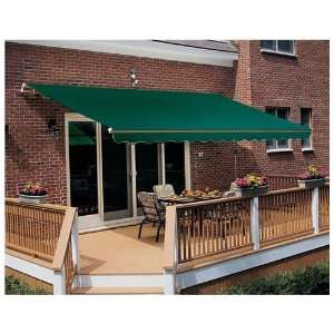   Pro Motorized Awning (10 Ft / Solid Green) Patio, Lawn & Garden