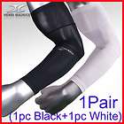 1PAIR NBA COOLING COMPRESSION ARM SLEEVES(black+White)