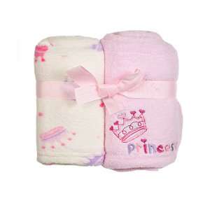  Cutie Pie Princess 2 Pack Blankets   pink, one size 