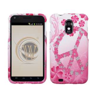 FOR Samsung Galaxy S2 II Epic Touch 4G SPRINT PHONE PINK WHITE FLOWER 