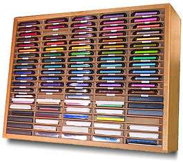  tape rack used to store inkpads. Left: Thrift store spice racks 