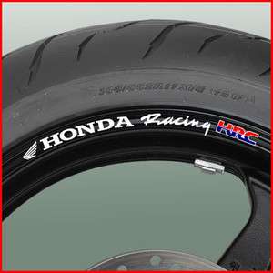 Honda Racing Hrc Wheel Rim Stickers fireblade cbr vfr  